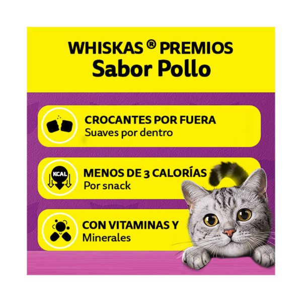WHISKAS SNACK POLLO 11 40 GRS