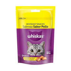 WHISKAS SNACK POLLO 6 X 80 GRS