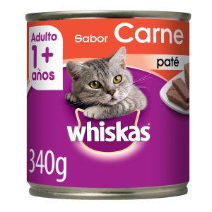 WHISKAS LATA GATITO CARNE X 340 GRS