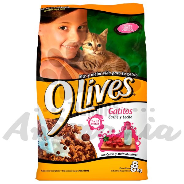 9 LIVES DELICIAS GATITOS CARNE Y LECHE